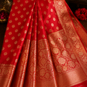 banarasi saree red