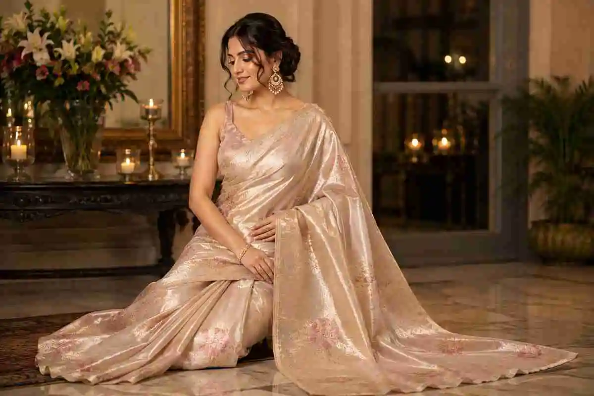 tissue silk saree